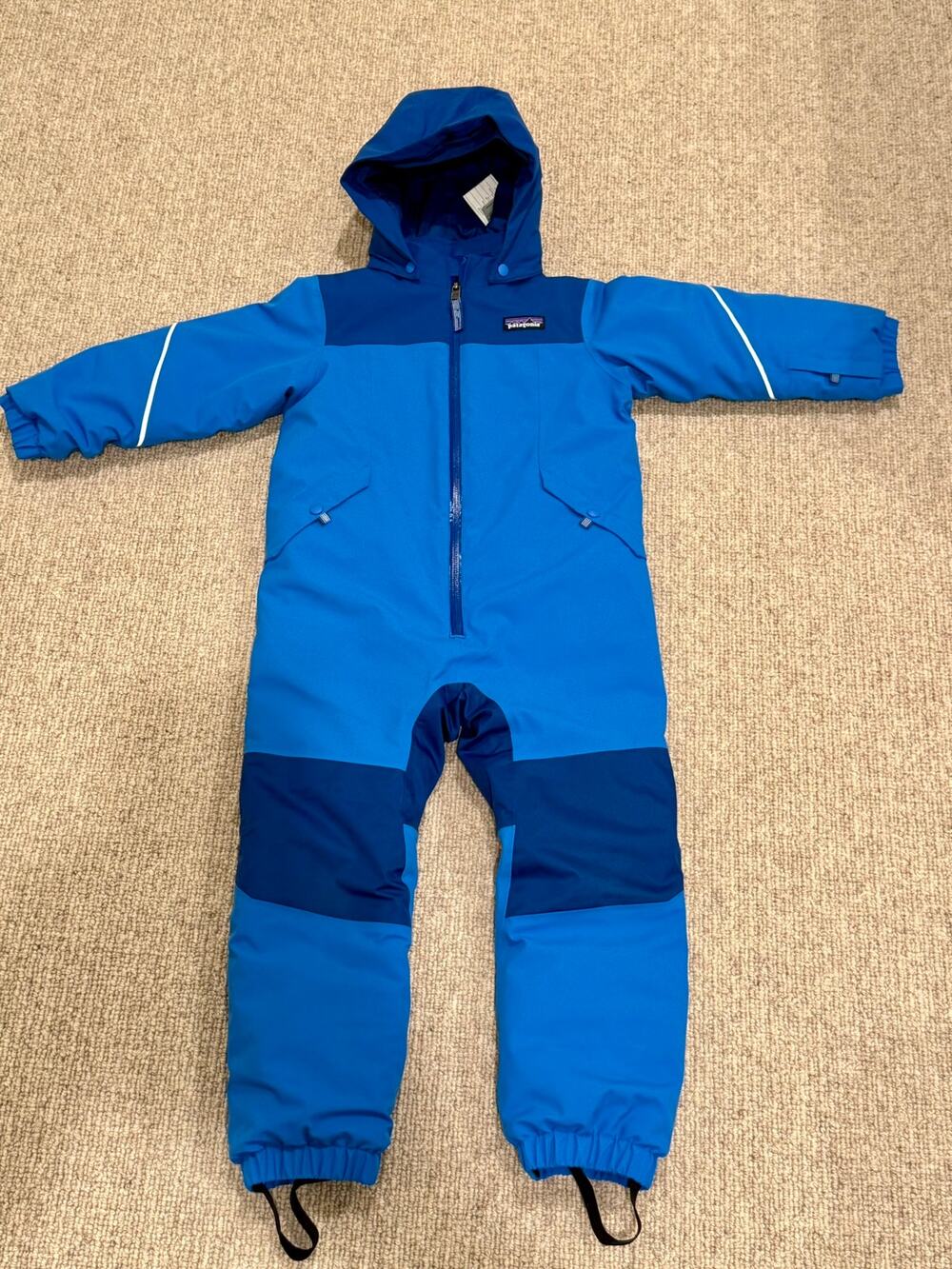 Patagonia Baby Snow Pile One-Piece Snowsuit 4T Blue Ski Snow Suit 51884